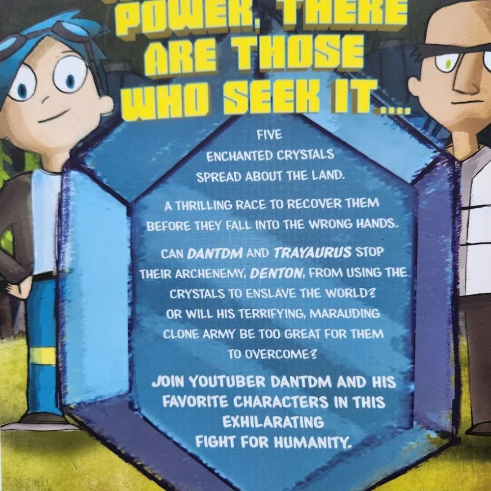 Trayaurus and the Enchanted Crystal Comic Book DanTDM Minecraft comicbook NEW Pa